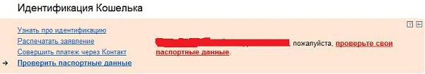 Подтвердите свои паспортные данные в Яндекс.Деньгах